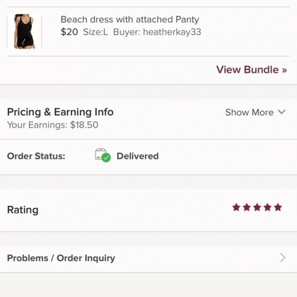 Beach dress with attached Panty - Picture 7 of 12